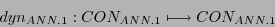 \begin{displaymath}
dyn_{ANN.1}: CON_{ANN.1} \longmapsto CON_{ANN.1}
\end{displaymath}