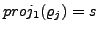 $ proj_{1}(\varrho_{j}) = s$