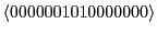 $\displaystyle \langle 00 00 00 10 10 00 00 00\rangle$