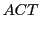 $\displaystyle ACT$