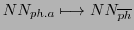 $ NN_{ph.a}\longmapsto NN_{\overline{ph}}$