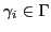 $ \gamma_{i} \in \Gamma$