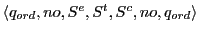 $\displaystyle \langle q_{ord}, no, S^{e}, S^{t}, S^{c}, no, q_{ord}\rangle$