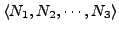 $\langle N_{1}, N_{2}, \cdots, N_{3}\rangle$